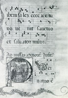 ANTIPHONARIUM UIT DE 16DE EEUW (AANWEZIG OP DE UNIVERSITEITSBIBLIOTHEEK TE AMSTERDAM)