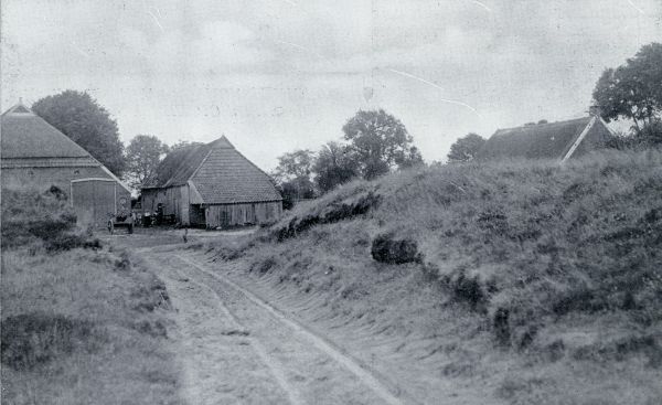 Drenthe, 1931, Zeegse, In het landje van den Drenth. Dorpsweg in Zeegse