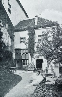 Itali, 1931, Meran, Meran, het Land der Burchten. Binnenplein van Slot Lebenberg