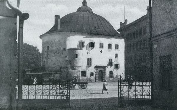 Rusland, 1931, Vyborg, Finland. Ronde toren te Vipuri