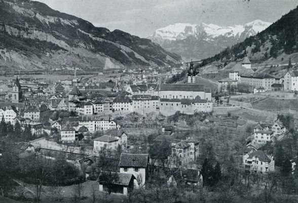 Zwitserland, 1931, Chur, In onbekend Zwitserland. Chur met den Falkniss