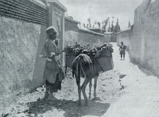 Iran, 1931, Onbekend, In een Perzische stad. Een typische Perzische straat