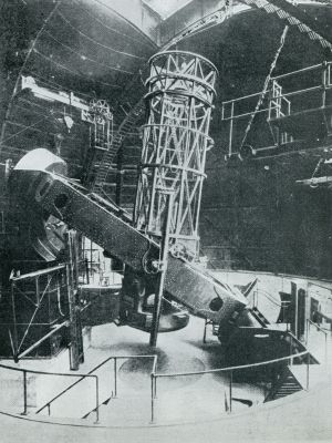 Amerika, 1931, Mount Wilson, De reusachtige telescoop op Mount Wilson (U.S.A.)