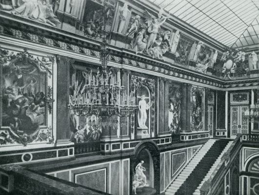Duitsland, 1931, Chiemsee, Slot Herrenchiemsee. Trappenhuis