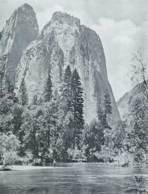 Amerika, 1931, Onbekend, Yosemite National Park in Californi. De Merced-River