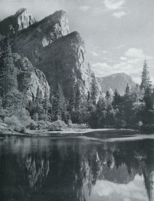 Yosemite-Vallei. The Three Brothers