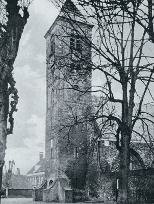 Noord-Holland, 1931, Velsen, Rondom Haarlem. Kerktoren te Velsen