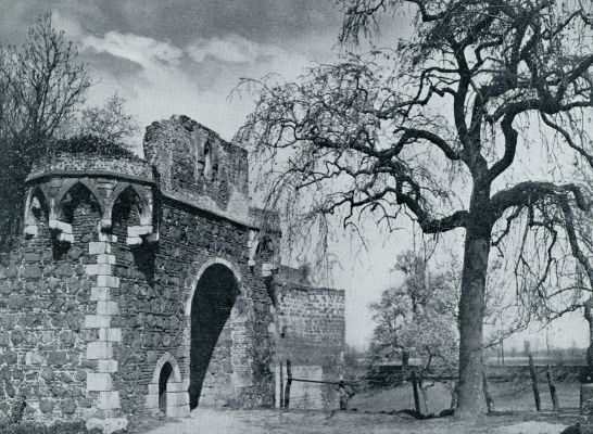 Duitsland, 1931, Zons, Zons aan den Rijn. De Slotpoort