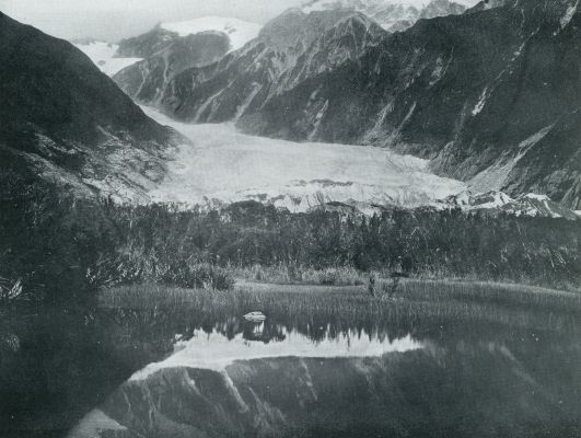 Nieuw-Zeeland, 1931, Onbekend, De gletschers van Nieuw-Zeeland. De Franz-Jozef Gletscher op Nieuw-Zeeland
