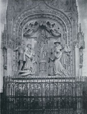 Noord-Brabant, 1932, Breda, Monument voor Engelbert I van Nassau en zijn gemalin Johanna in de Groote of Lieve Vrouwe Kerk te Breda