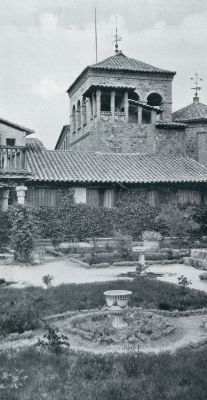 Spanje, 1932, Toledo, De Kastiliaansche Hoogvlakte. Toledo, tuin van het Casa de El Greco