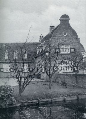 Utrecht, 1932, Maartensdijk, Bijgebouw van het Raadhuis te Maartensdijk, gezien van den Dorpsweg