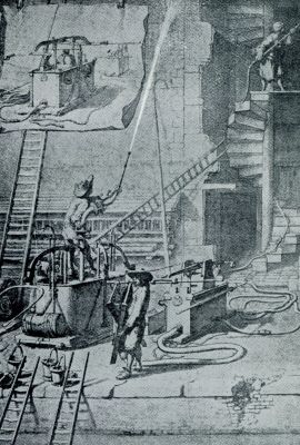 Onbekend, 1932, Onbekend, De ontwikkeling van het brandwezen. Randspuit van Hans Hautsch (1650)