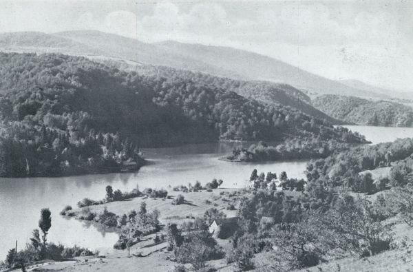 Kroati, 1932, Plitvicka Jezera, LANDSCHAP BIJ DE MEREN VAN PLITVICE