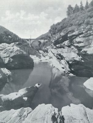 Zwitserland, 1932, Ponte Brolla, DE MAGGIA BIJ PONTE BROLLA IN HET MAGGIA-DAL (TESSINO)