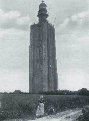 Zeeland, 1932, Westkapelle, HET LICHT IN DEN NACHT. DE VUURTOREN TE WESTKAPELLE