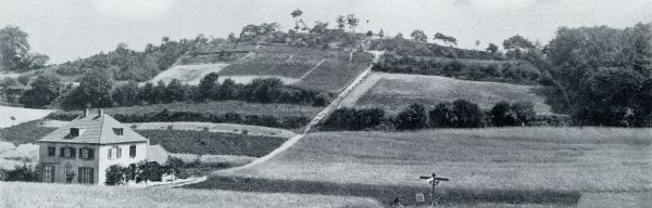 Gelderland, 1932, Onbekend, IN HET HEUVELLAND BIJ NIJMEGEN. KETELDAL EN VOSSENBERG (MET GRENSPAAL NEDERLAND-DUITSCHLAND) BIJ BERG EN DAL