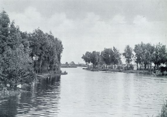 Zuid-Holland, 1932, Rijsoord, DE OUDE WAAL BIJ RIJSOORD