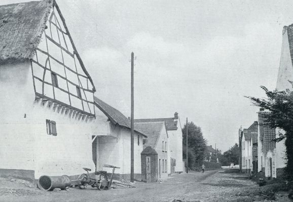 LIMBURGSCHE BOERDERIJEN. DORPSTRAAT TE EYSDEN. Voorbeeld van vakwerkbouw