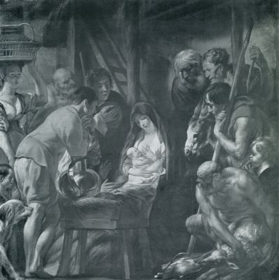 JACOB JORDAENS (19 MEI 1593  ANTWERPEN - 18 OCTOBER 1678), DE)AANBIDDING DER HERDERS