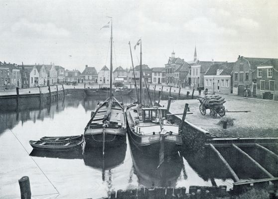 Zuid-Holland, 1932, Oude-Tonge, DE HAVEN VAN OUDE TONGE