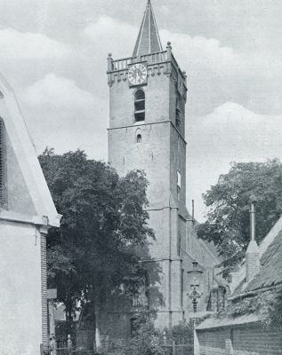 Zuid-Holland, 1932, Dirksland, TOREN DER NED. HERV. KERK TE DIRKSLAND ( 1490)