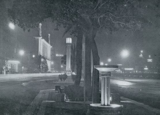 Frankrijk, 1933, Nice, AVOND AAN DE BAIE DES ANGES TE NICE