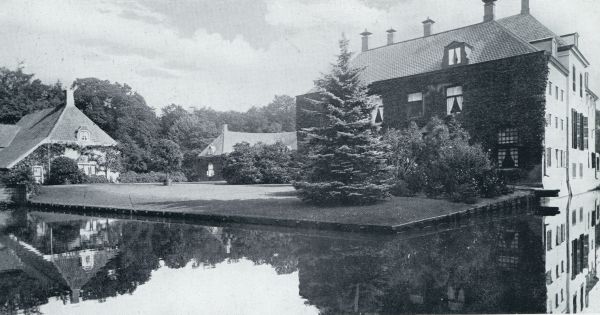 Overijssel, 1933, Heeten, HET HUIS SCHOONHEETEN, WESTZIJDE MET GEZICHT OP ACHTERGEVEL