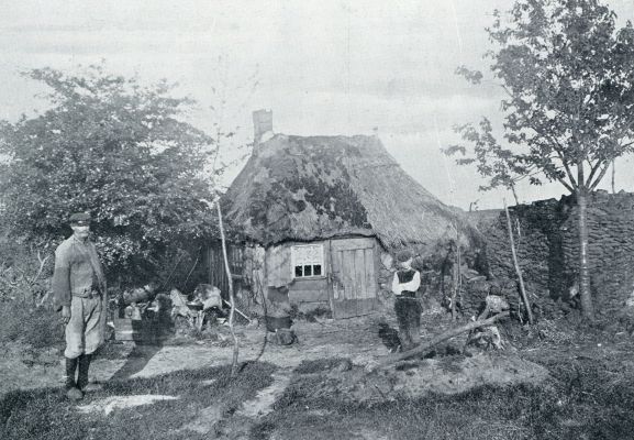 Drenthe, 1933, Onbekend, EEN DRENTSCHE HEIDEHUT