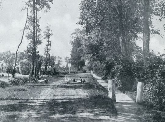 Groningen, 1933, Harendermolen, WIE HARENDERMOLEN BEZOEKT, BEPALE ZICH NIET TOT DE GROOTE HEIRBAAN; JUIST DE STILLE WEGEN HEBBEN HUN EIGENAARDIGE BEKORING. GELUKKIG, DAT ER NOG ZULKE WEGEN BESTAAN EN  DAT ER FIETSPADEN LANGS LOOPEN