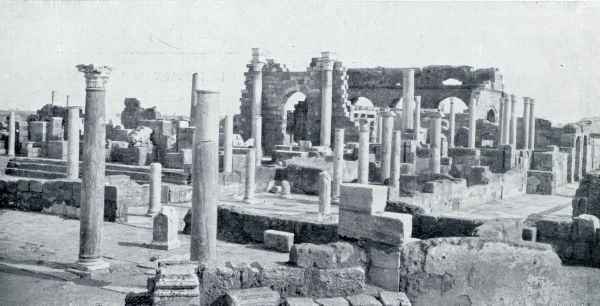 Libi, 1933, Leptis Magna, WAT ER OVER IS VAN DE THERMEN VAN LEPTIS MAGNA