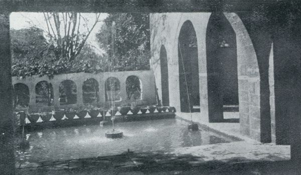 Jemen, 1933, Sanaa, DE SJADRAWAAN VR HET GASTENGEBOUW TE SAN'A