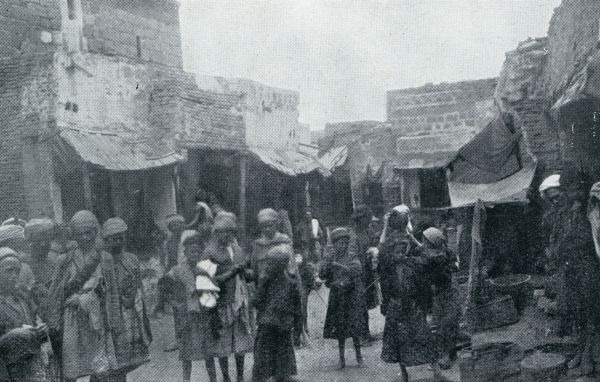Jemen, 1933, Sanaa, IN DE SOEK (BAZAAR) VAN SANA