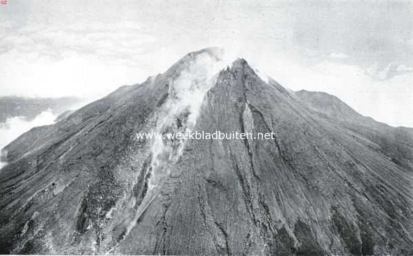 Indonesi, 1934, Onbekend, Javaansche vulkaantypen. De Merapi-top, dubbele prop met glijbanen