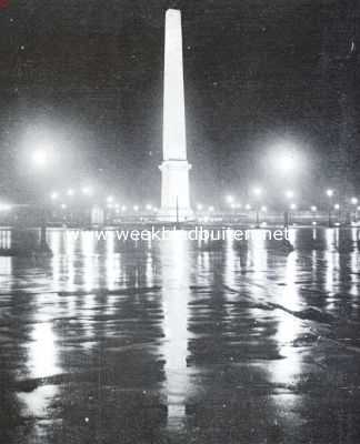 Frankrijk, 1934, Parijs, De Place de la Concorde te Parijs, gezien van de Champs Elyses