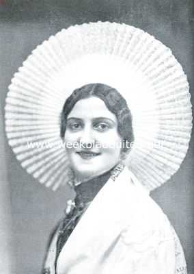 Frankrijk, 1934, Onbekend, Fransche kleederdrachten en folklore. Meisje uit Boulogne sur Mer (Artois)