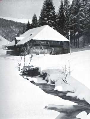 Duitsland, 1934, Onbekend, Winter in het Zuid-Duitsche bergland