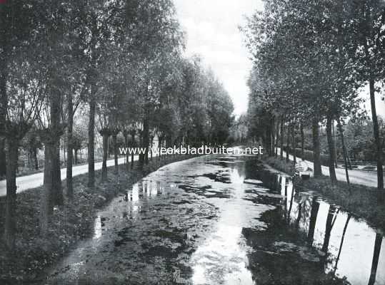 Zuid-Holland, 1934, Onbekend, De Alblasserwaard. De Noordeloos bij den weg naar Meerkerk