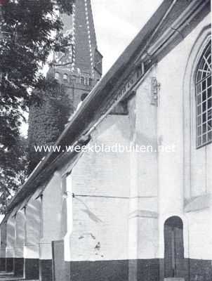 Zuid-Holland, 1934, Ameide, De Alblasserwaard. De Ned. Herv. Kerk te Ameide, gezien uit het z.-oosten