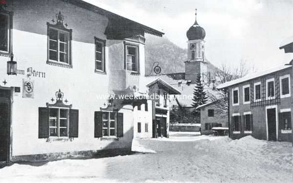 Duitsland, 1934, Oberammergau, Oberammergau en zijn Passiespelen. Oberammergau in den winter