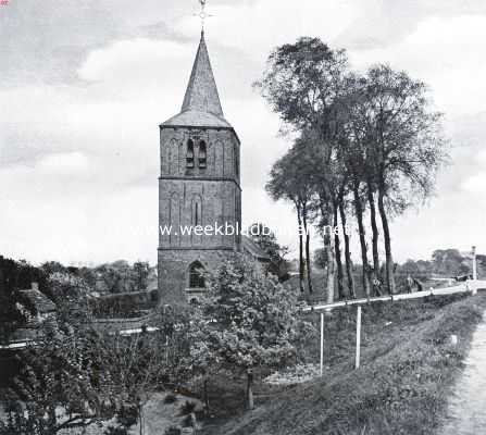 Gelderland, 1934, Hien, Tusschen twee rivieren. Bij het kerkje van Hien in de Over-Betuwe