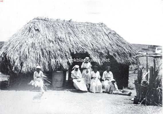 Curaao, 1934, Onbekend, Curaaosch volksleven. Negerhut in de 