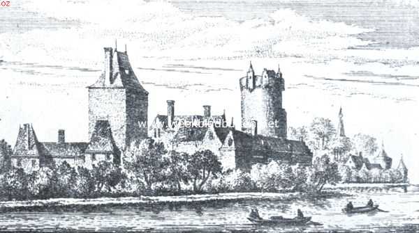 Gelderland, 1934, Culemborg, Tusschen twee rivieren. Het kasteel van Culemborg in 1620