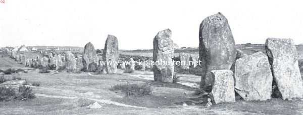 Frankrijk, 1934, Carnac, Land en volk van Bretagne. Menhirs bij Carnac in Bretagne