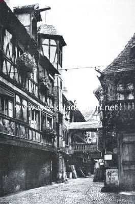 Frankrijk, 1934, Straatsburg, Het oude Straatsburg en zijn kathedraal. Het Rabenhof