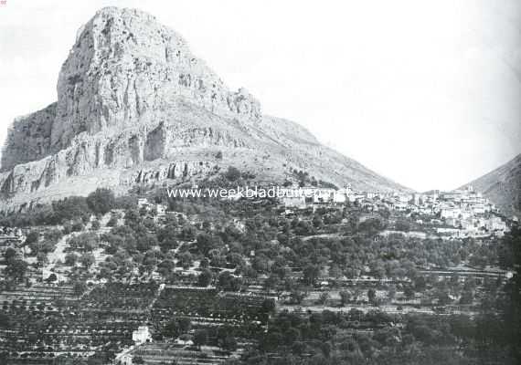 Frankrijk, 1934, Onbekend, De rustelooze aarde. Een typische erosievorm. De rots van Saint Jeannet in de Alpes Maritimes