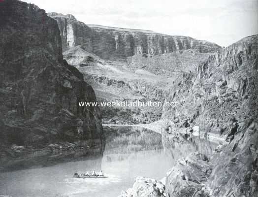 Amerika, 1934, Onbekend, De rustelooze aarde. De Colorado-rivier, in de diepte van de Grand Caon stroomend