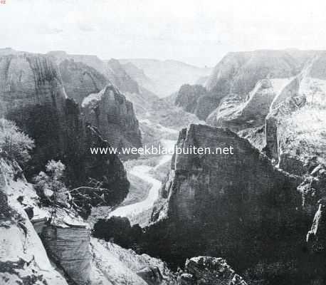 Amerika, 1934, Onbekend, De rustelooze aarde. Zion Caon in het Zion National park (V.S.)