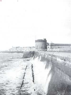 Zeeland, 1934, Vlissingen, Walcheren, de tuin van Zeeland. Vlissingen's boulevard met gevangentoren