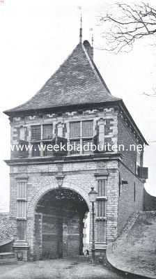 Zuid-Holland, 1934, Schoonhoven, Tusschen Haastrecht en Schoonhoven. - De Vlist. De Veer- of Lekpoort te Schoonhoven